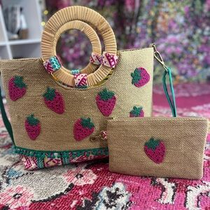America & Beyond Strawberry Tote